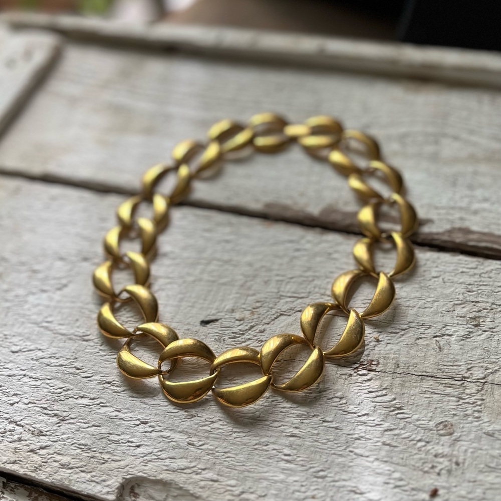 Vintage Napier Goldtone Chain Link Necklace